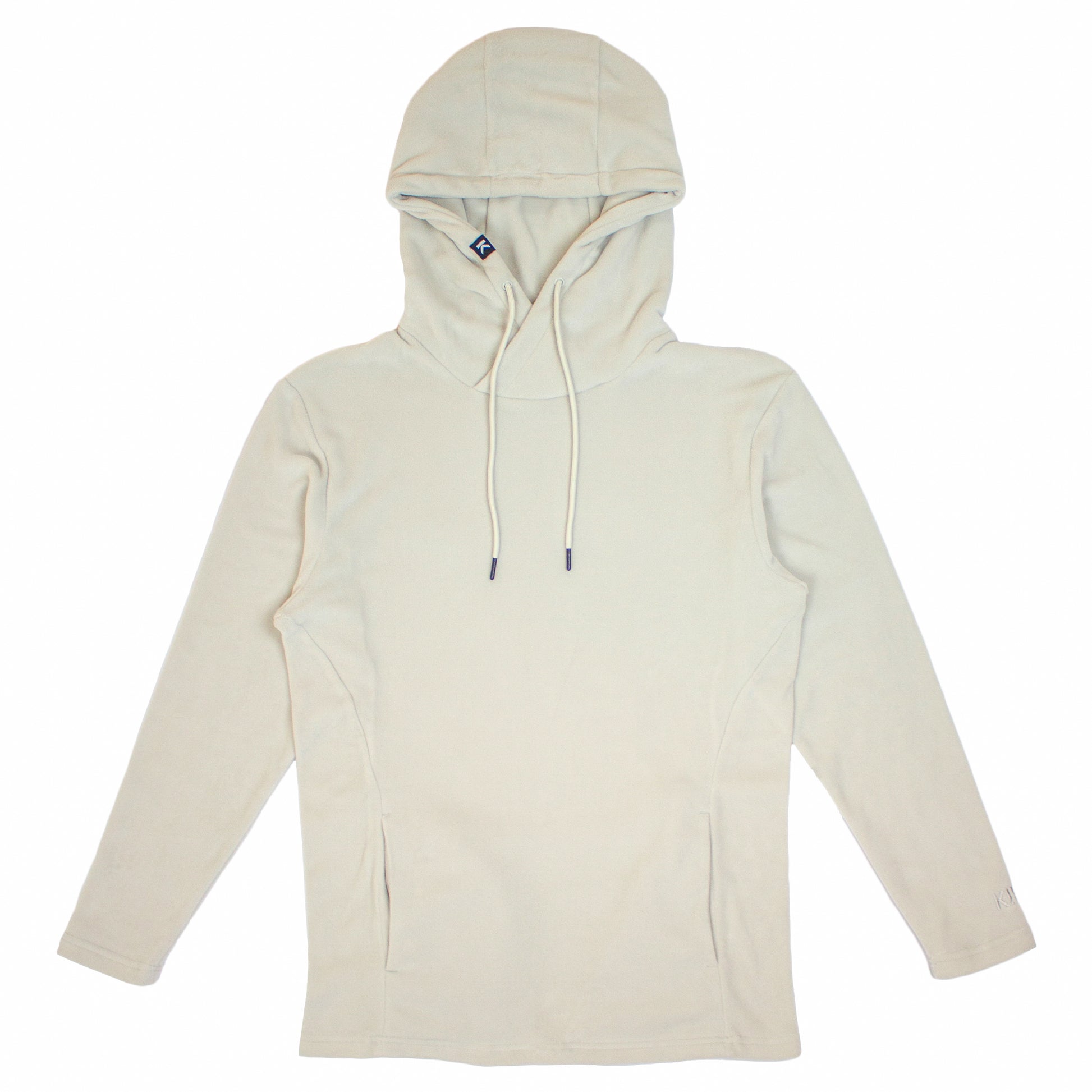 Oat-tan-Sustainable-eco-friendly-unisex-polar-fleece-hoodie-pullover